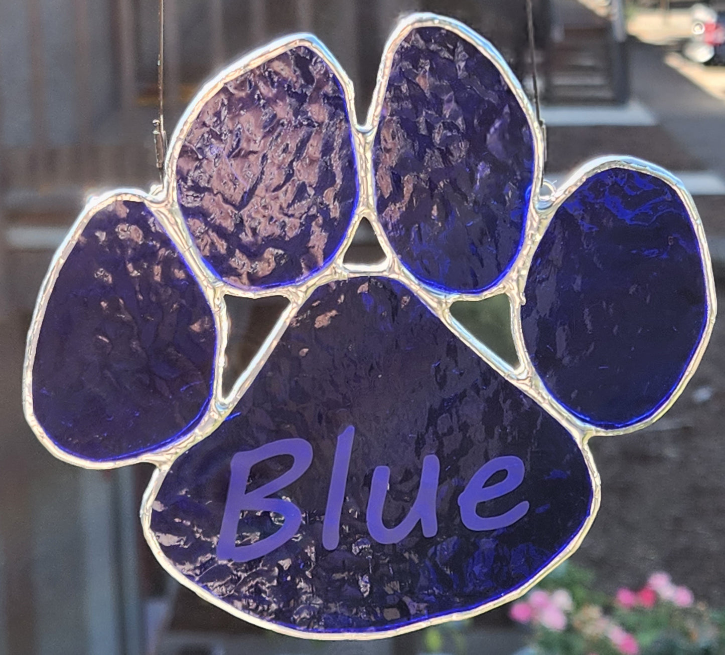 Customization for Stained Glass Paw Print
