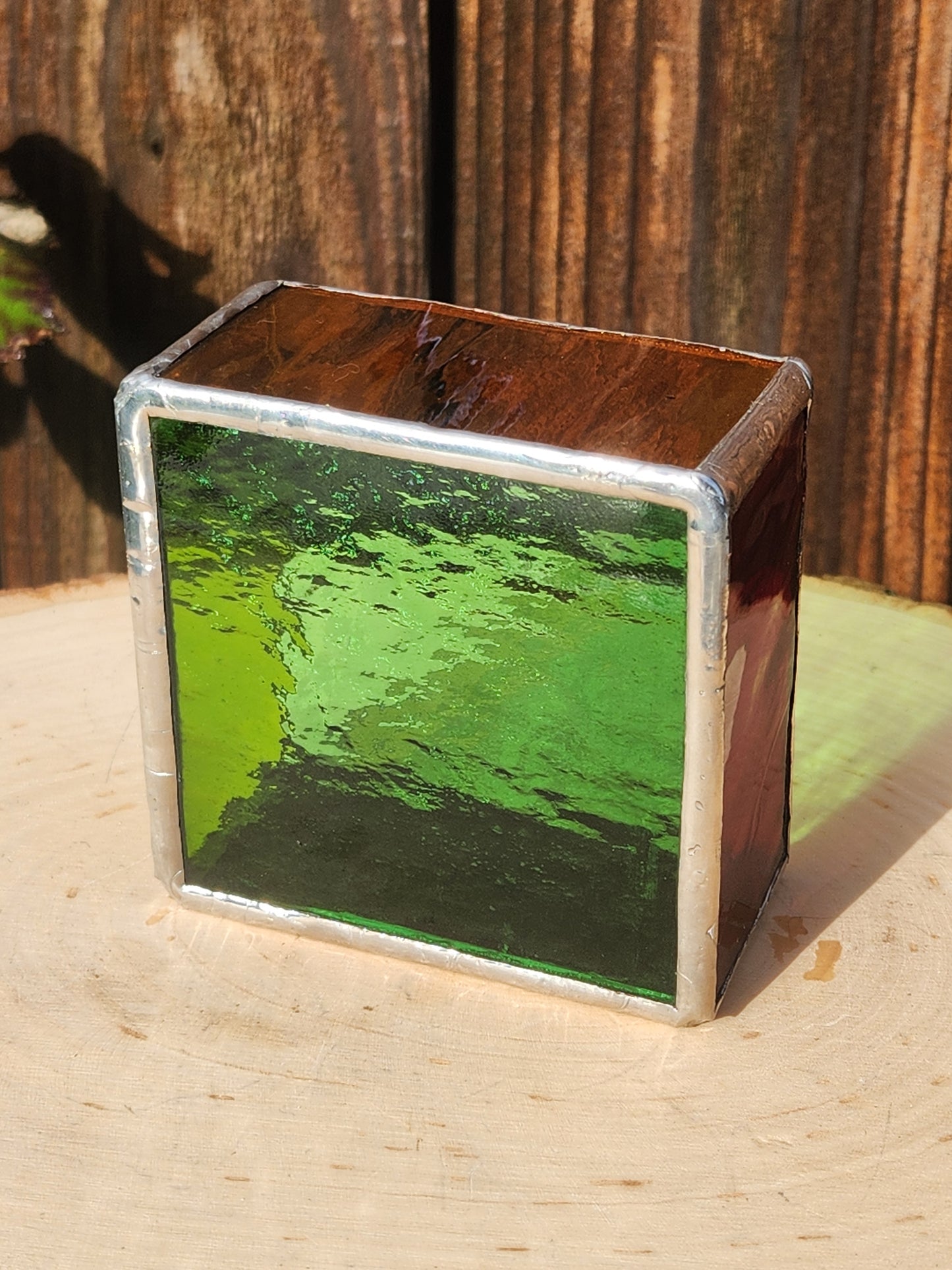 Rainbow Stained Glass Trinket Tray