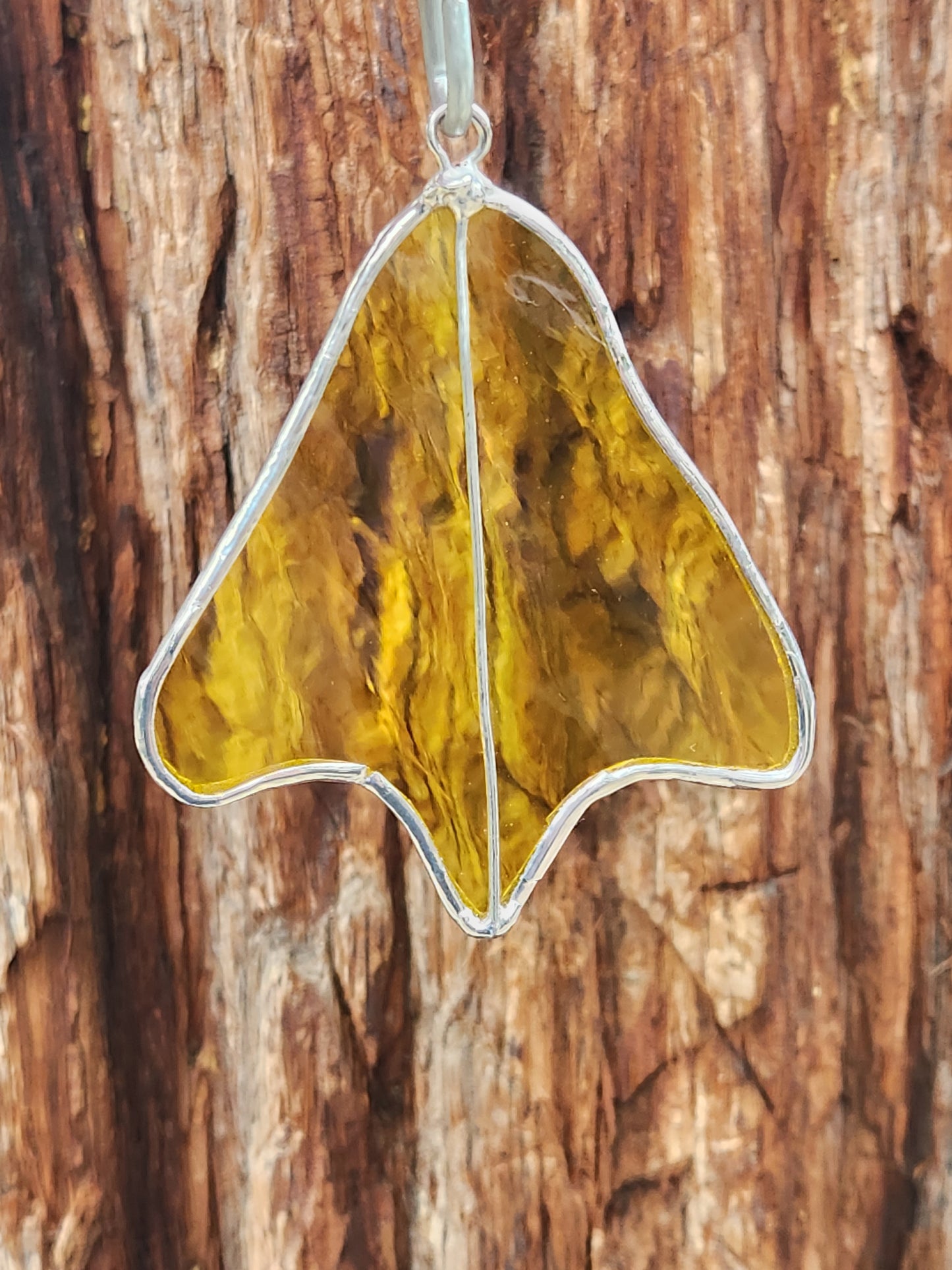 Yellow Stained Glass Duck Footprint