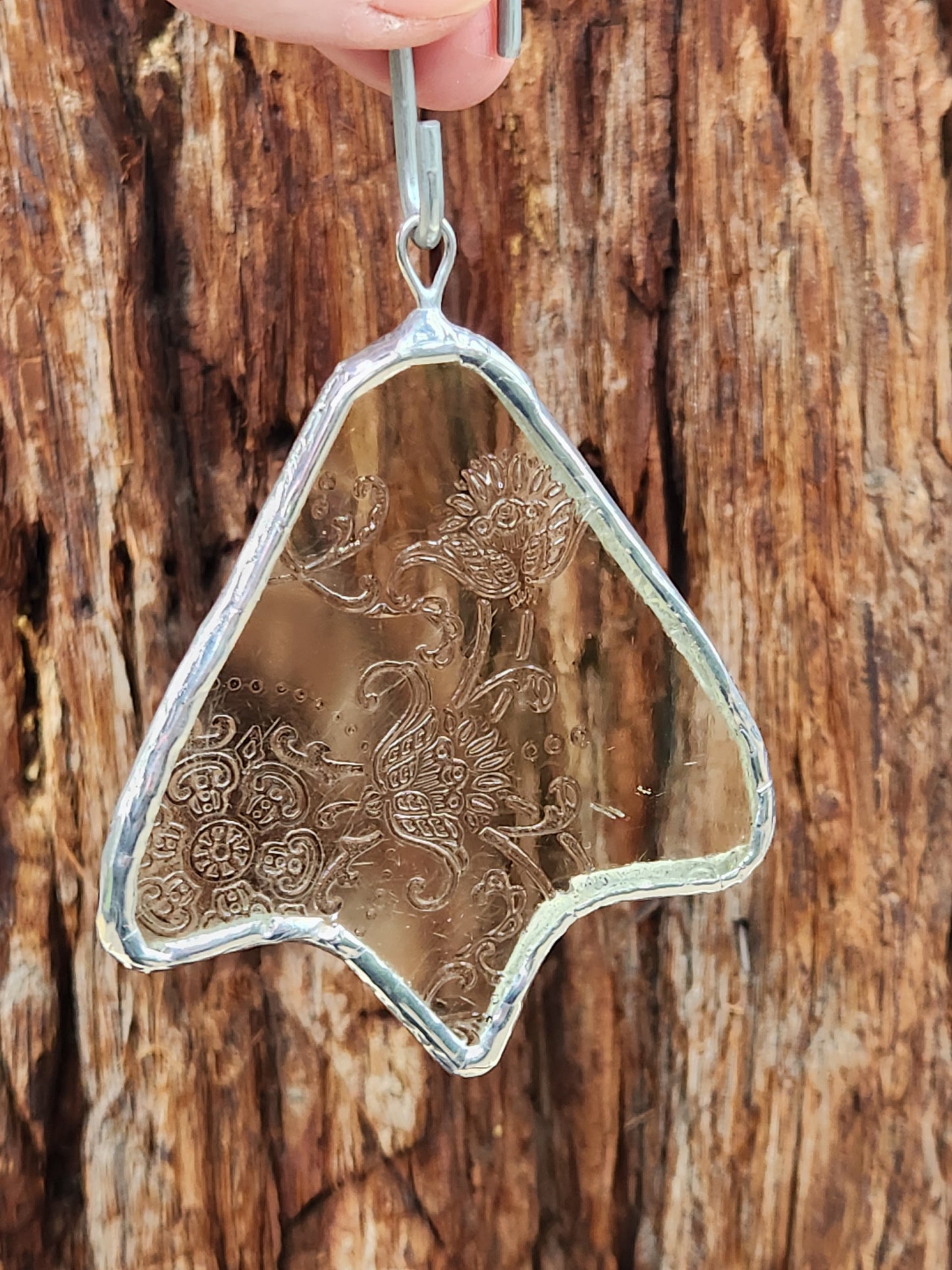 Yellow Stained Glass Duck Footprint