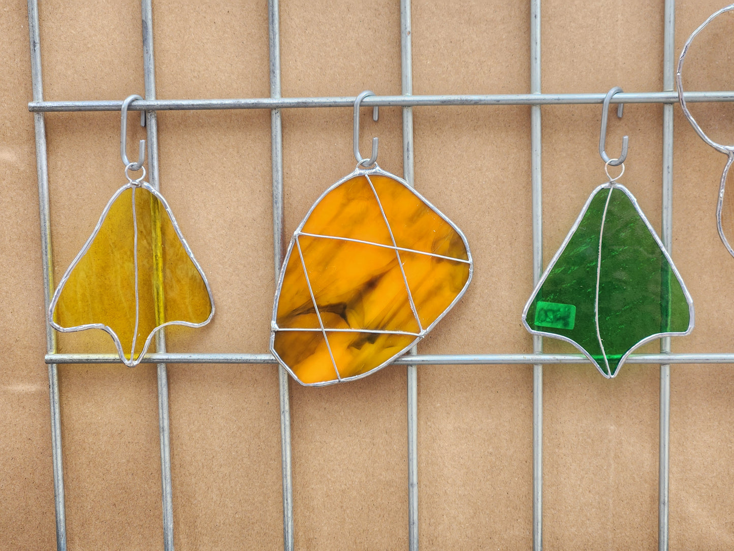 Yellow Stained Glass Duck Footprint