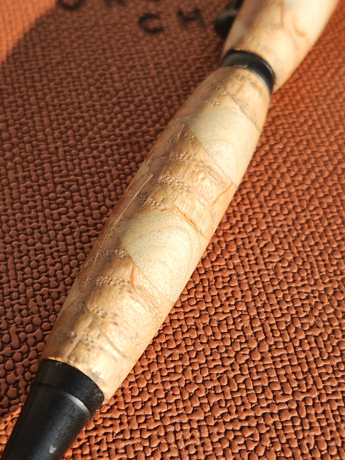 Oak & Popular Herringbone Slim Line Twist Pen