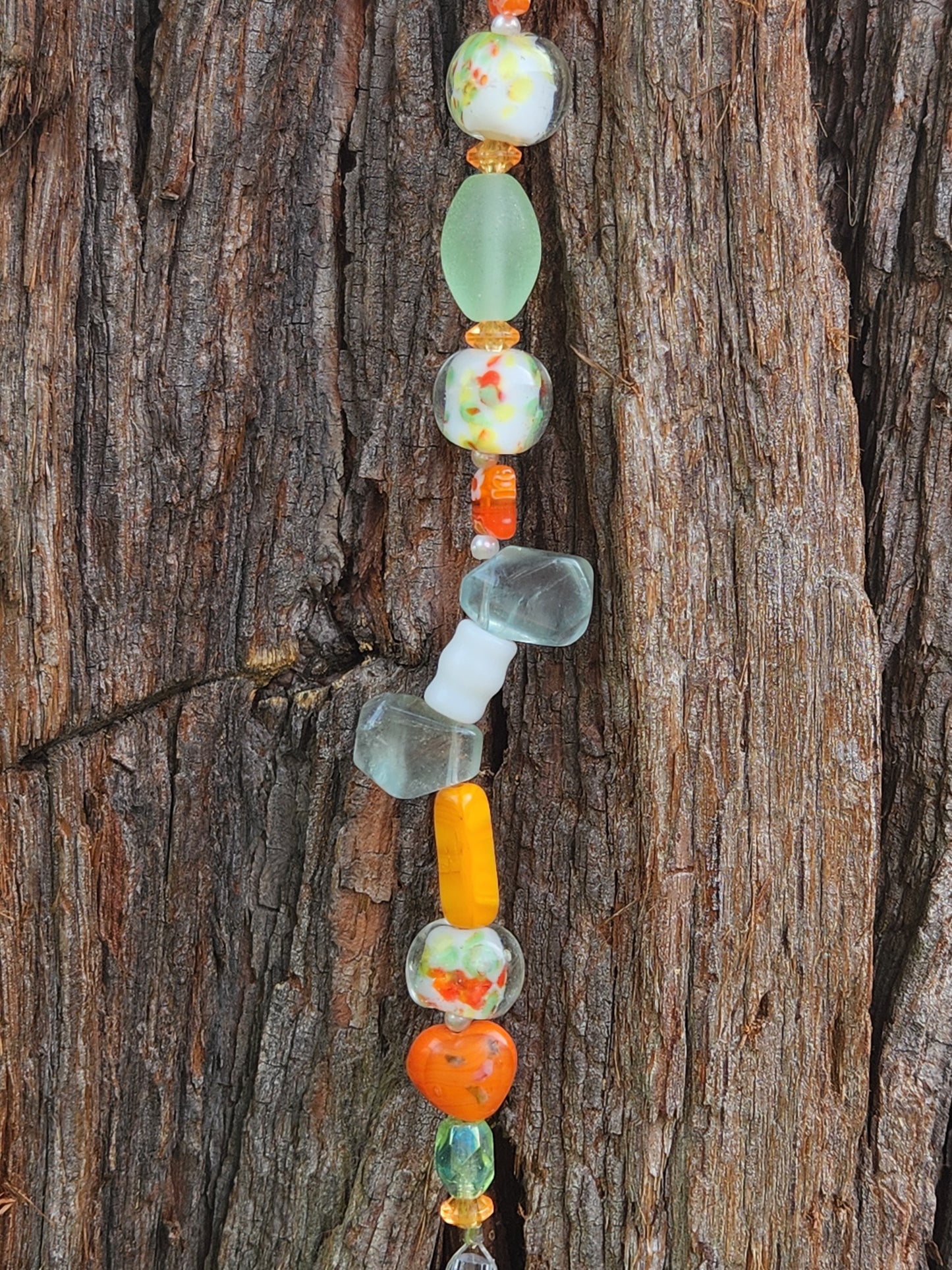 Orange Mint Suncatcher