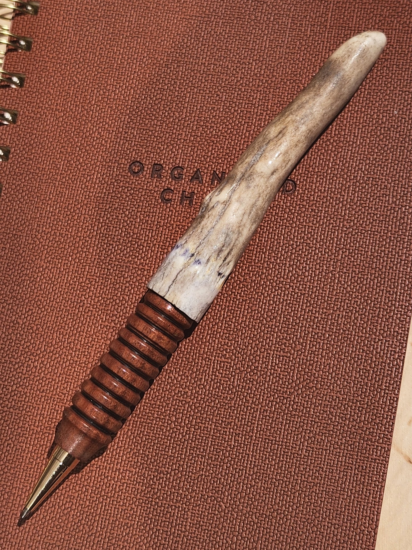Bloodwood & Antler Streamline Twist Modified Wand Pen