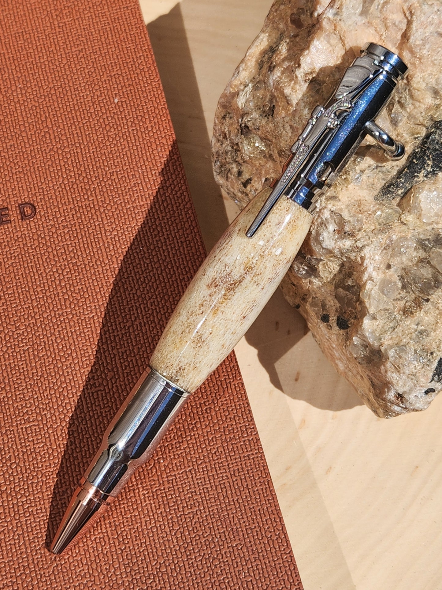 .30 Cal Bolt Action & Antler Pen