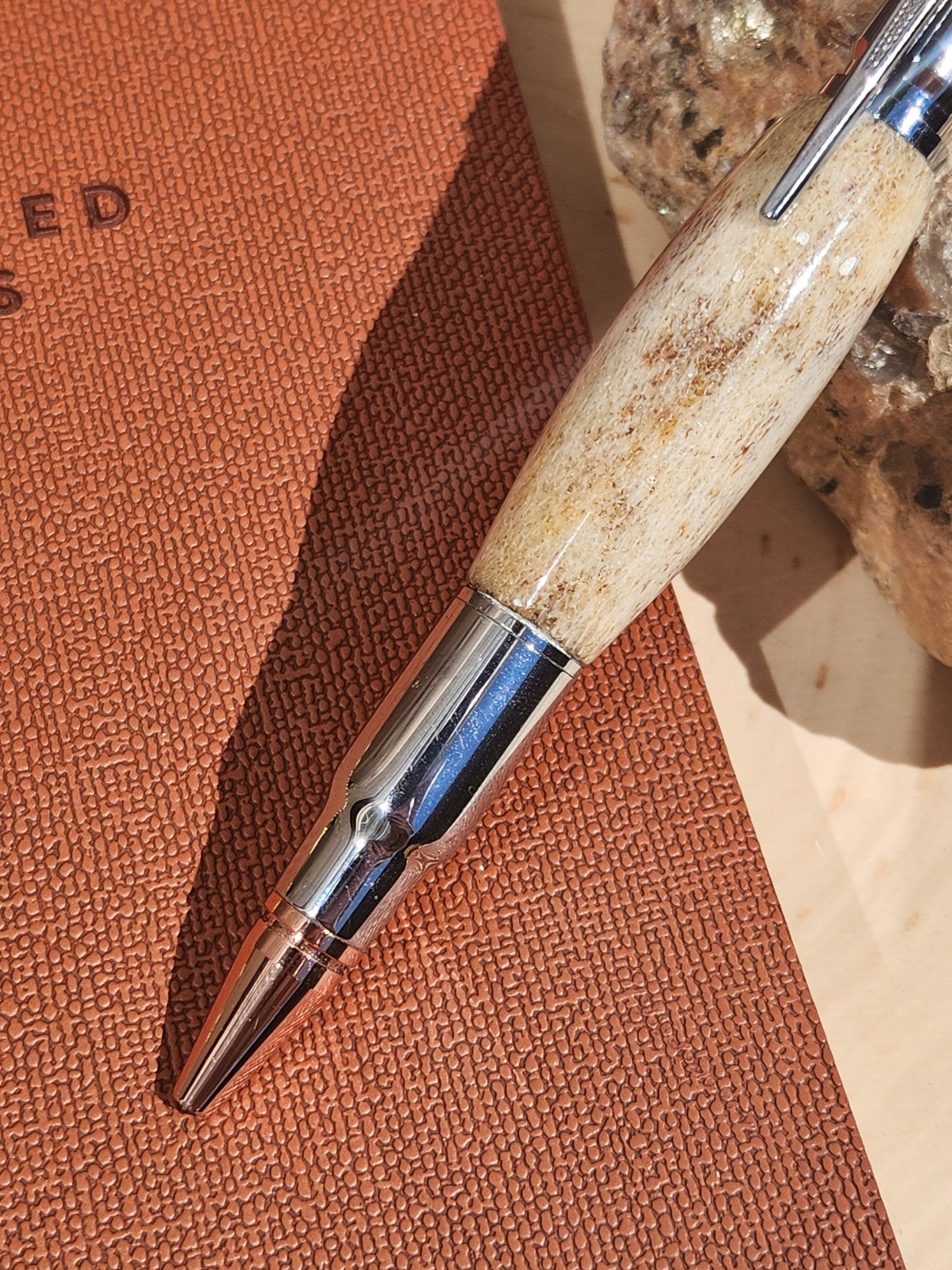 .30 Cal Bolt Action & Antler Pen