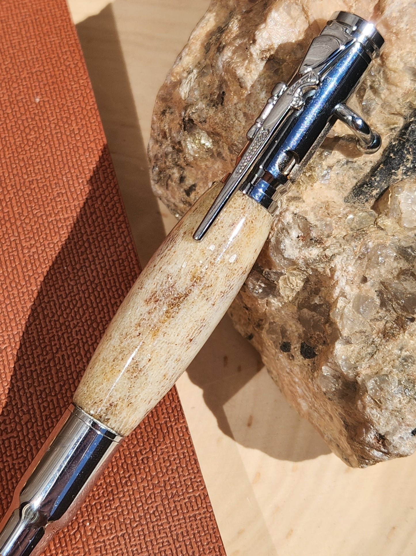 .30 Cal Bolt Action & Antler Pen