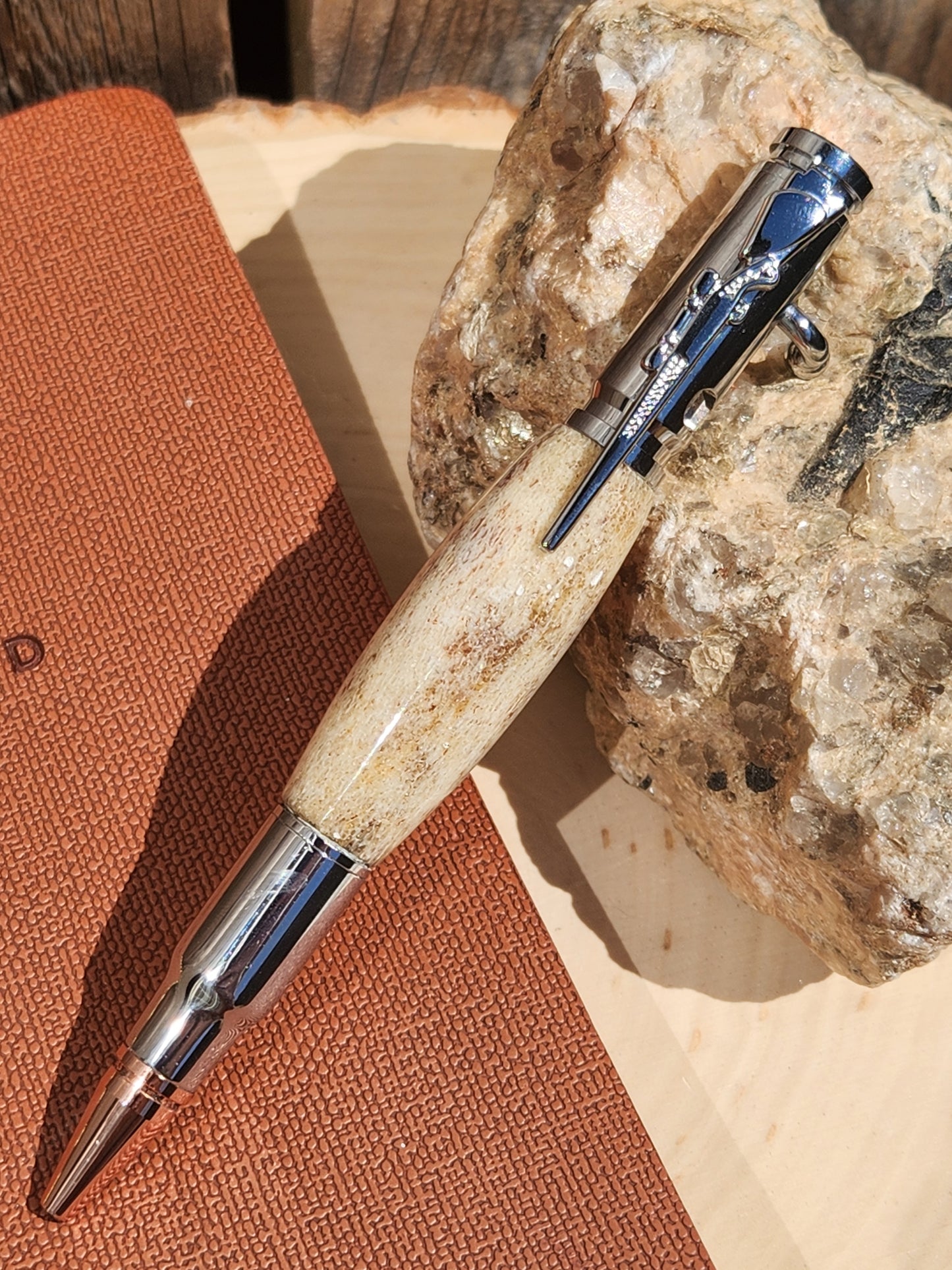 .30 Cal Bolt Action & Antler Pen