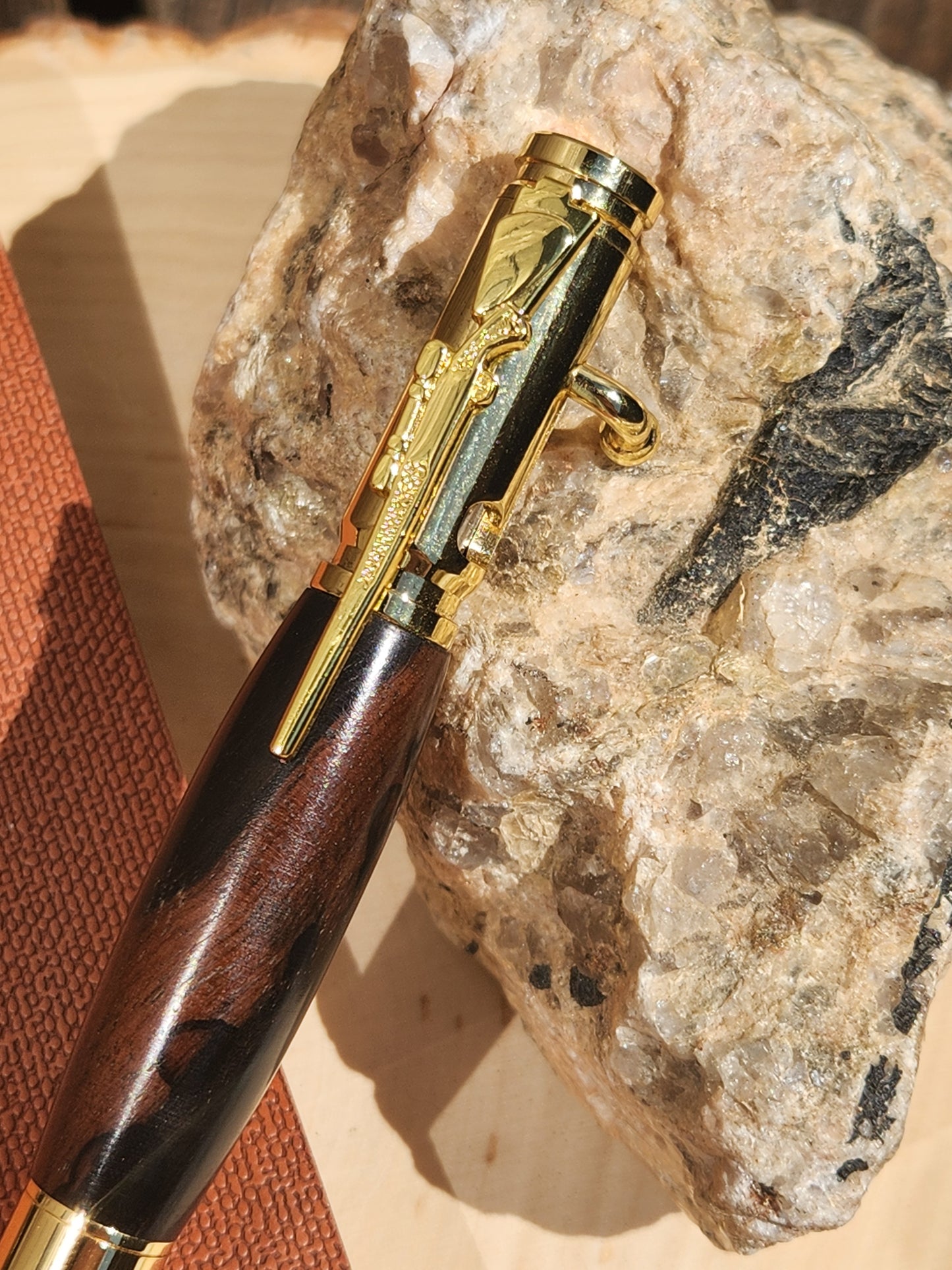.30 Cal Bolt Action & Ebony Wood Pen