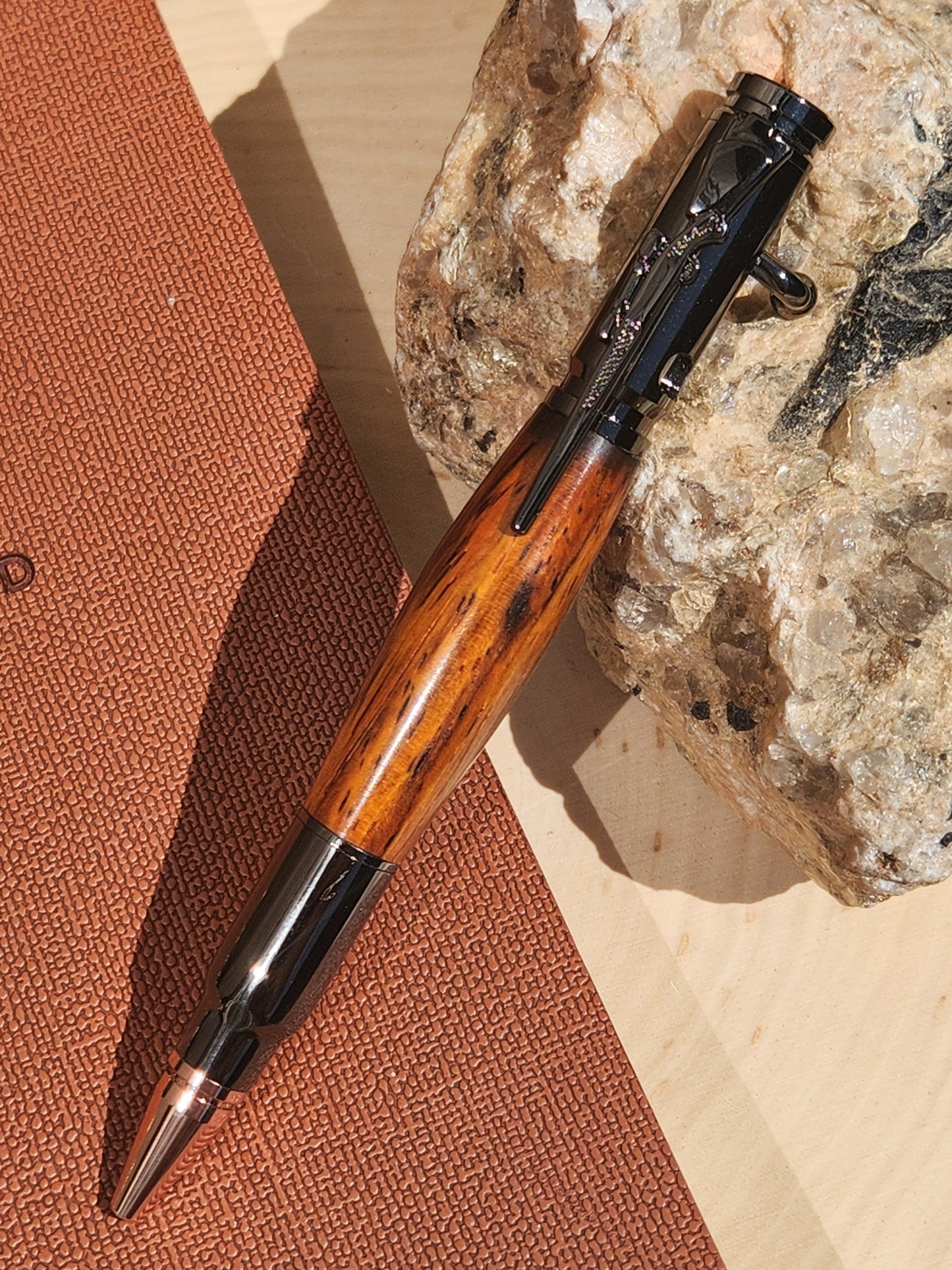 .30 Cal Bolt Action & Cocobola Wood Pen