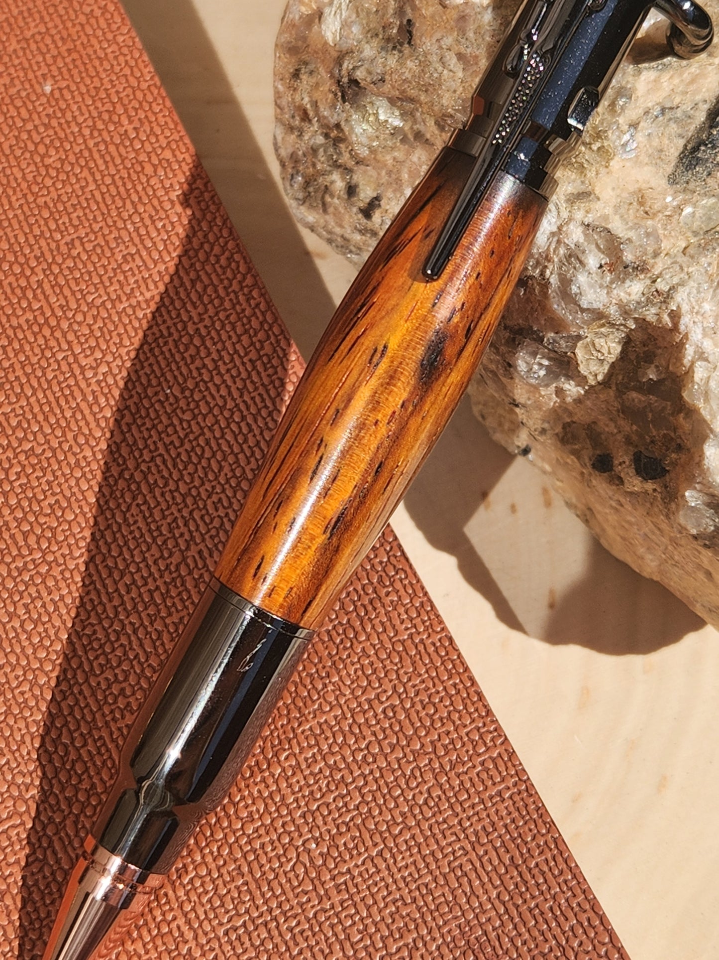 .30 Cal Bolt Action & Cocobola Wood Pen