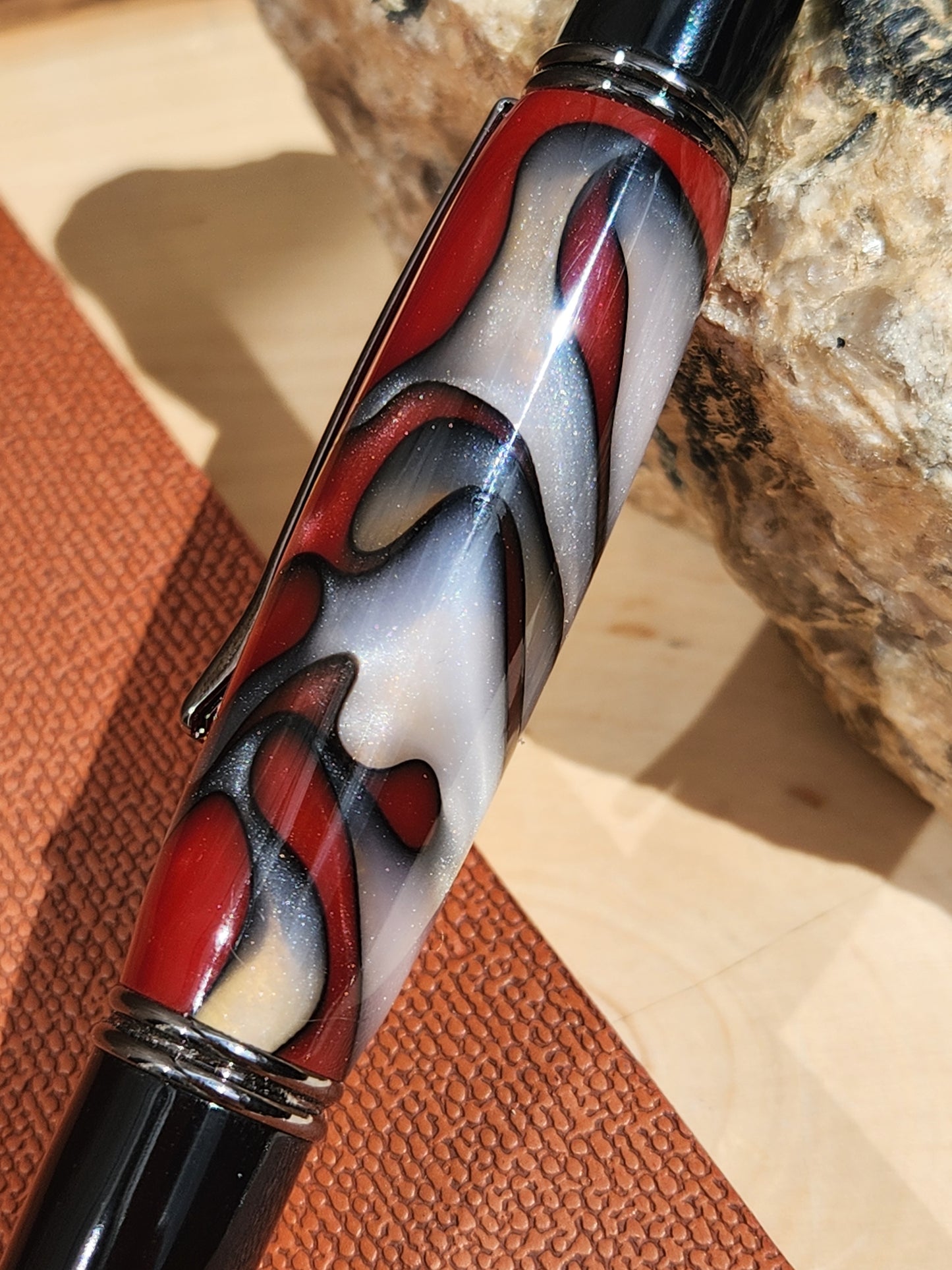 Fire & Ice Acrylic Gatsby Grande Twist Pen