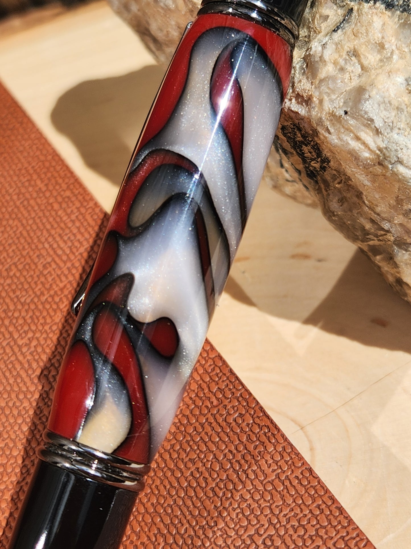 Fire & Ice Acrylic Gatsby Grande Twist Pen