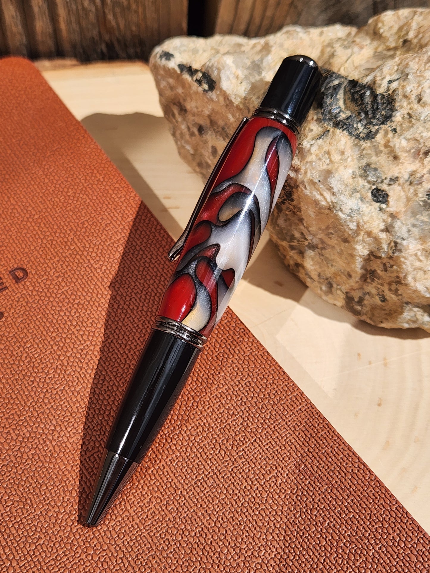 Fire & Ice Acrylic Gatsby Grande Twist Pen