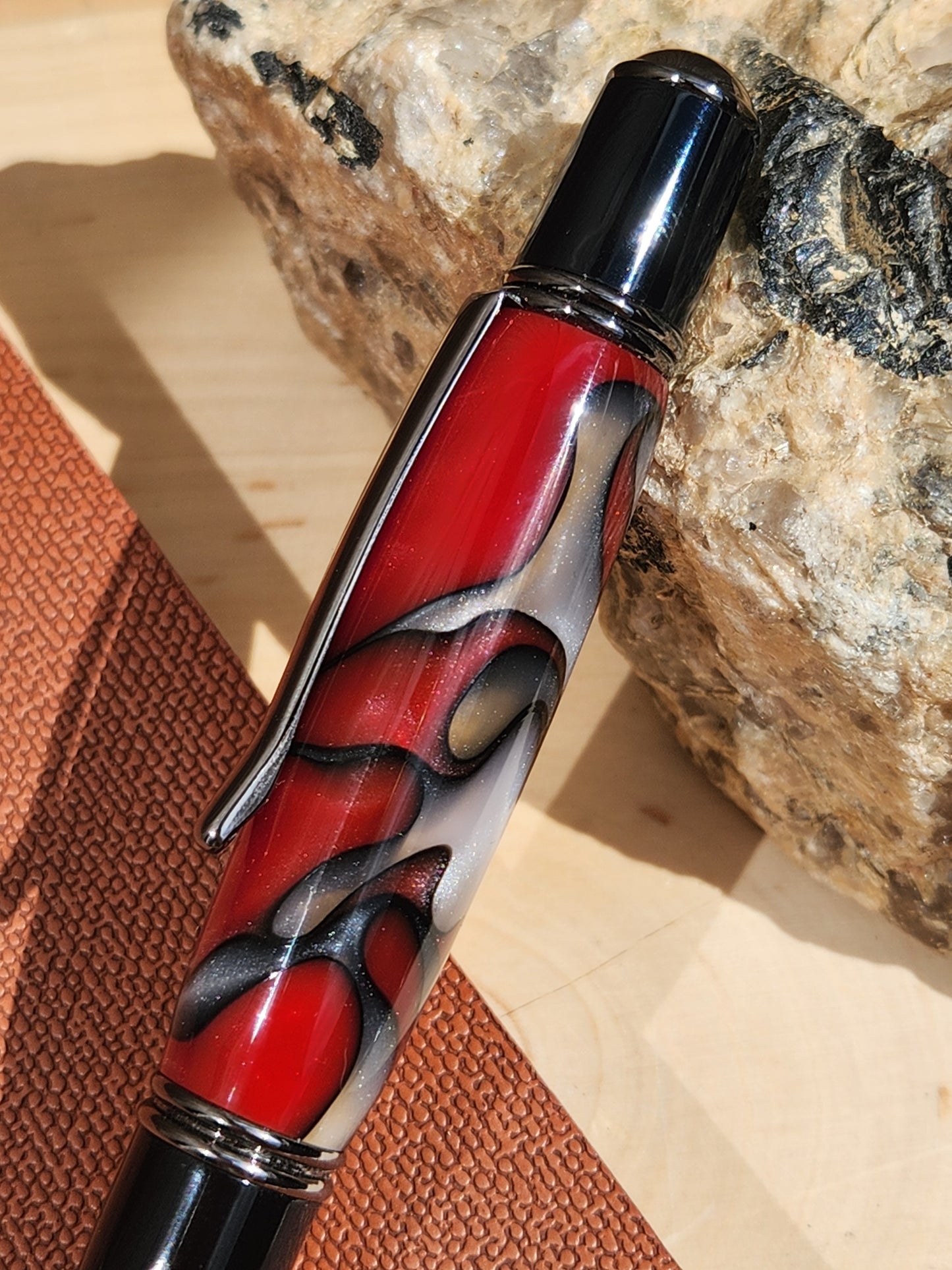 Fire & Ice Acrylic Gatsby Grande Twist Pen