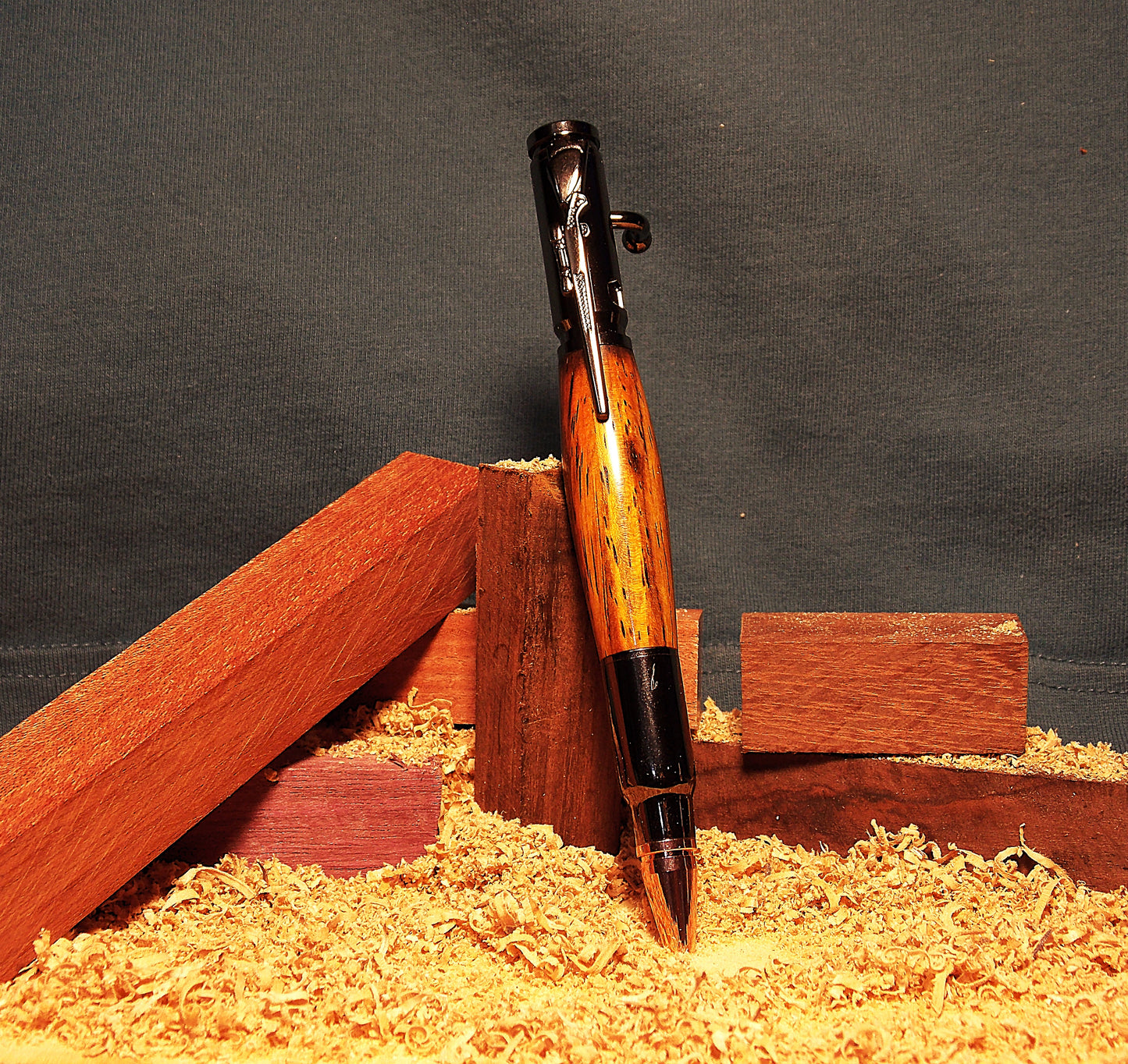 .30 Cal Bolt Action & Cocobola Wood Pen