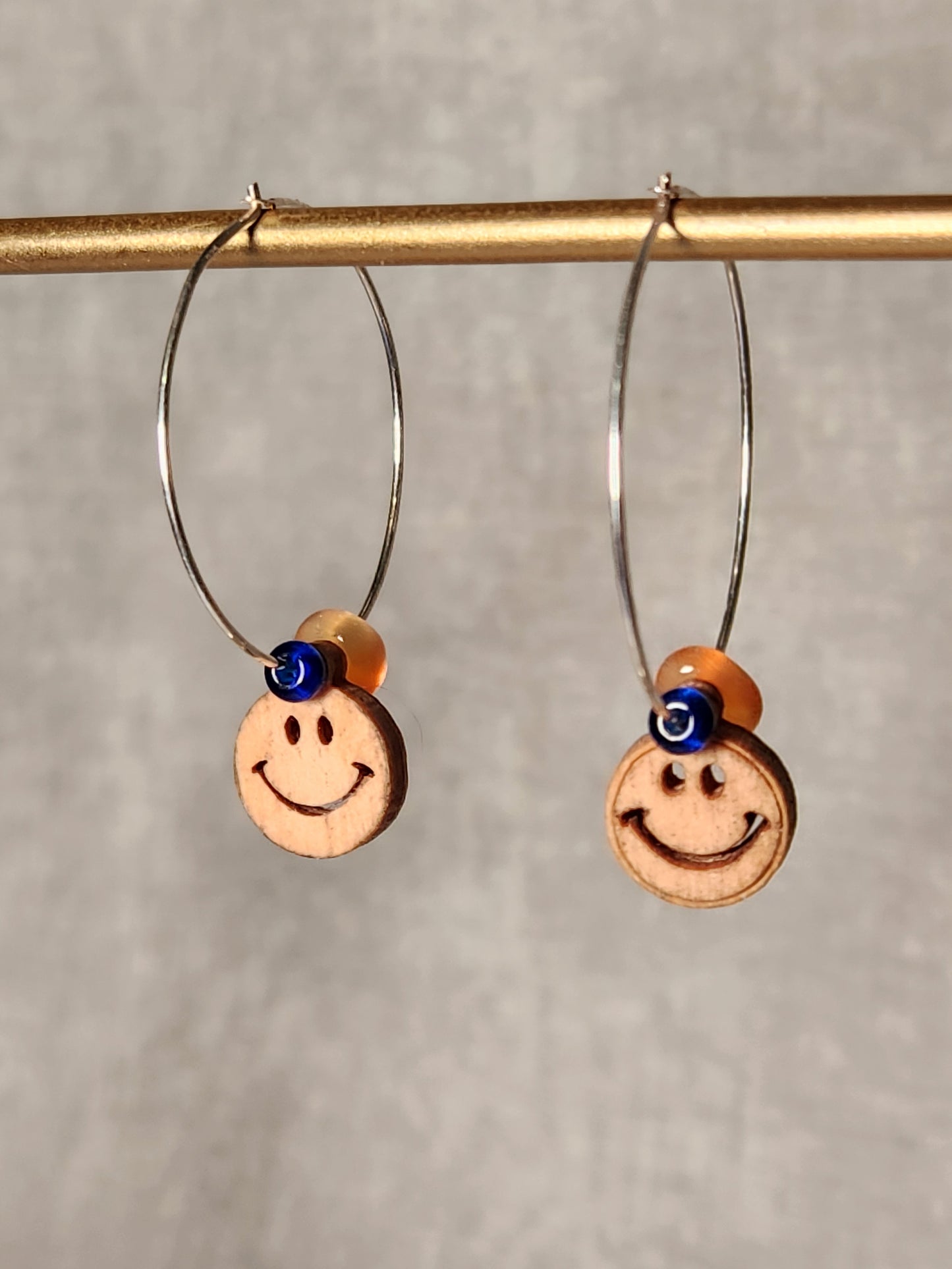 Be Happy Hoop Earrings