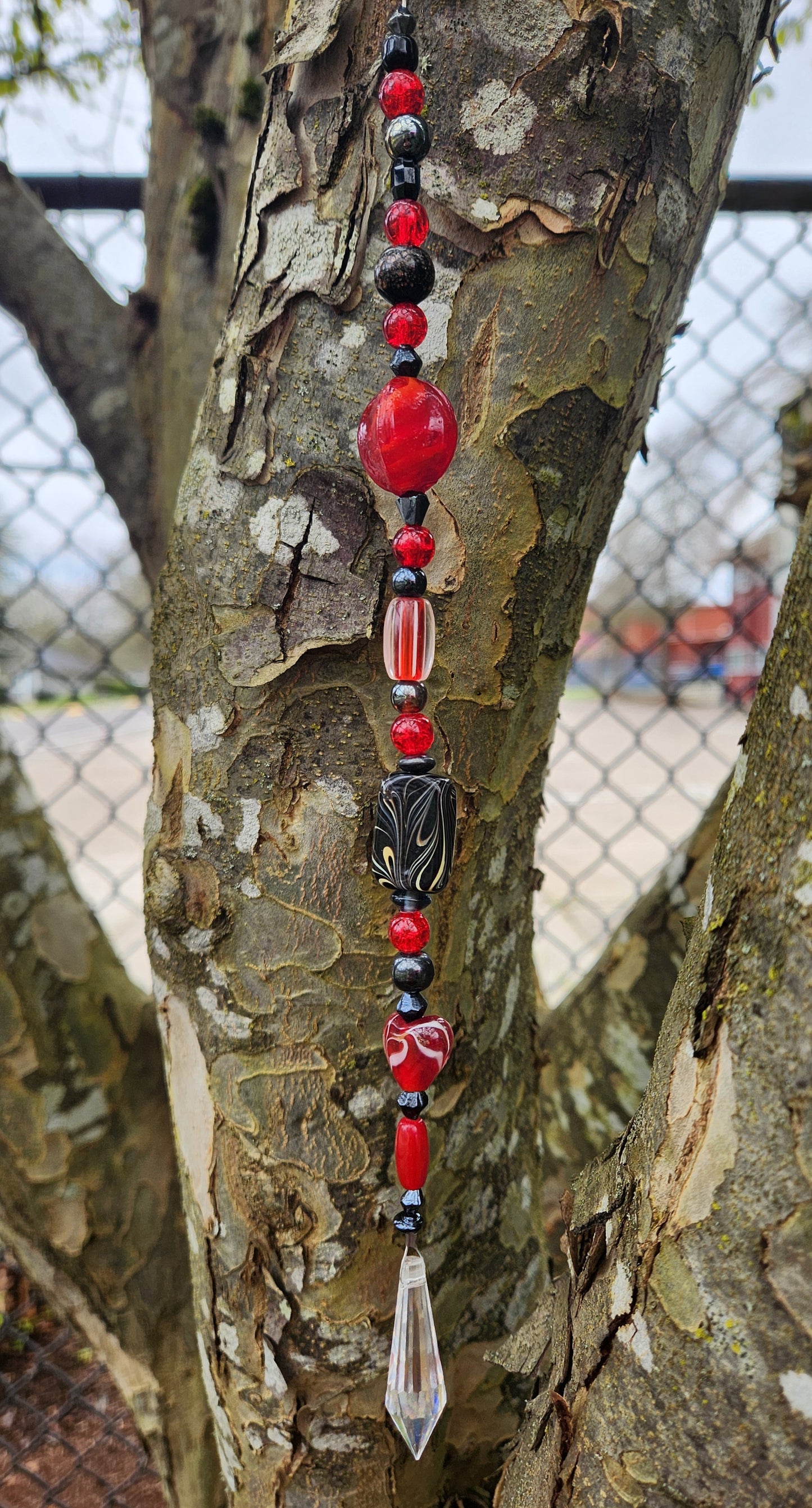 Red & Black Suncatcher
