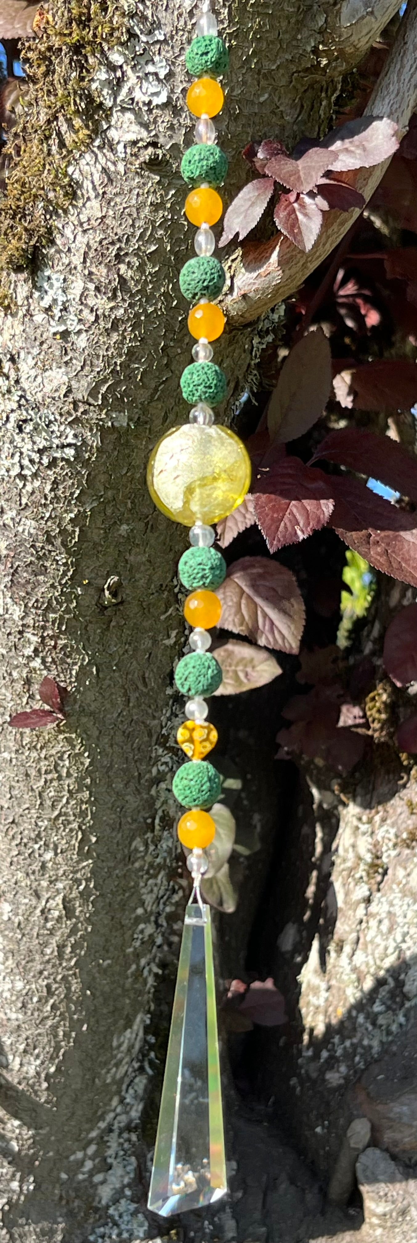Green Lava Rock Suncatcher