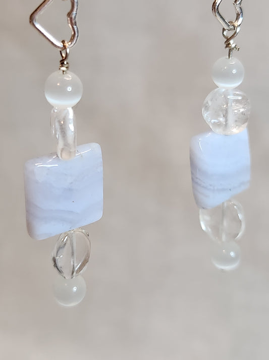 Square Lace Earrings