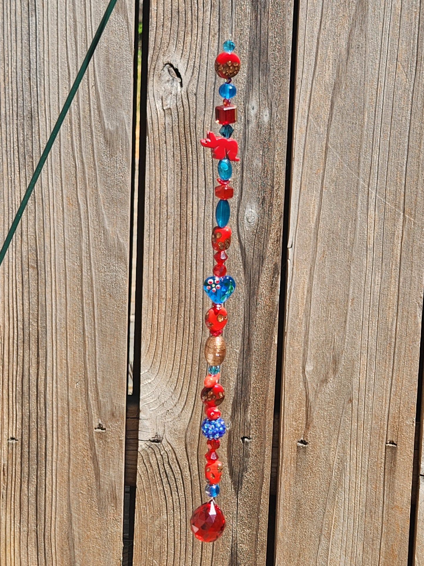 Rhino-tastic Red and Blue Suncatcher