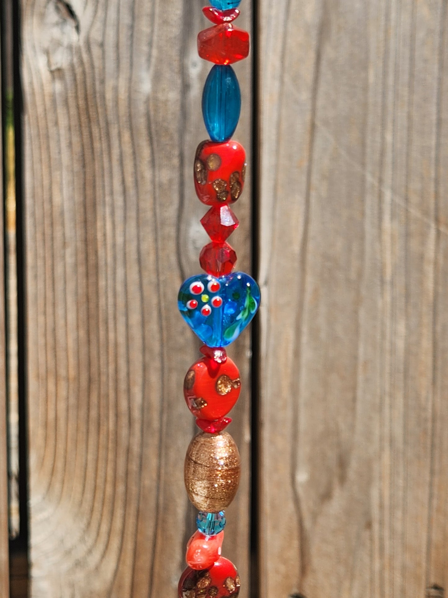 Rhino-tastic Red and Blue Suncatcher