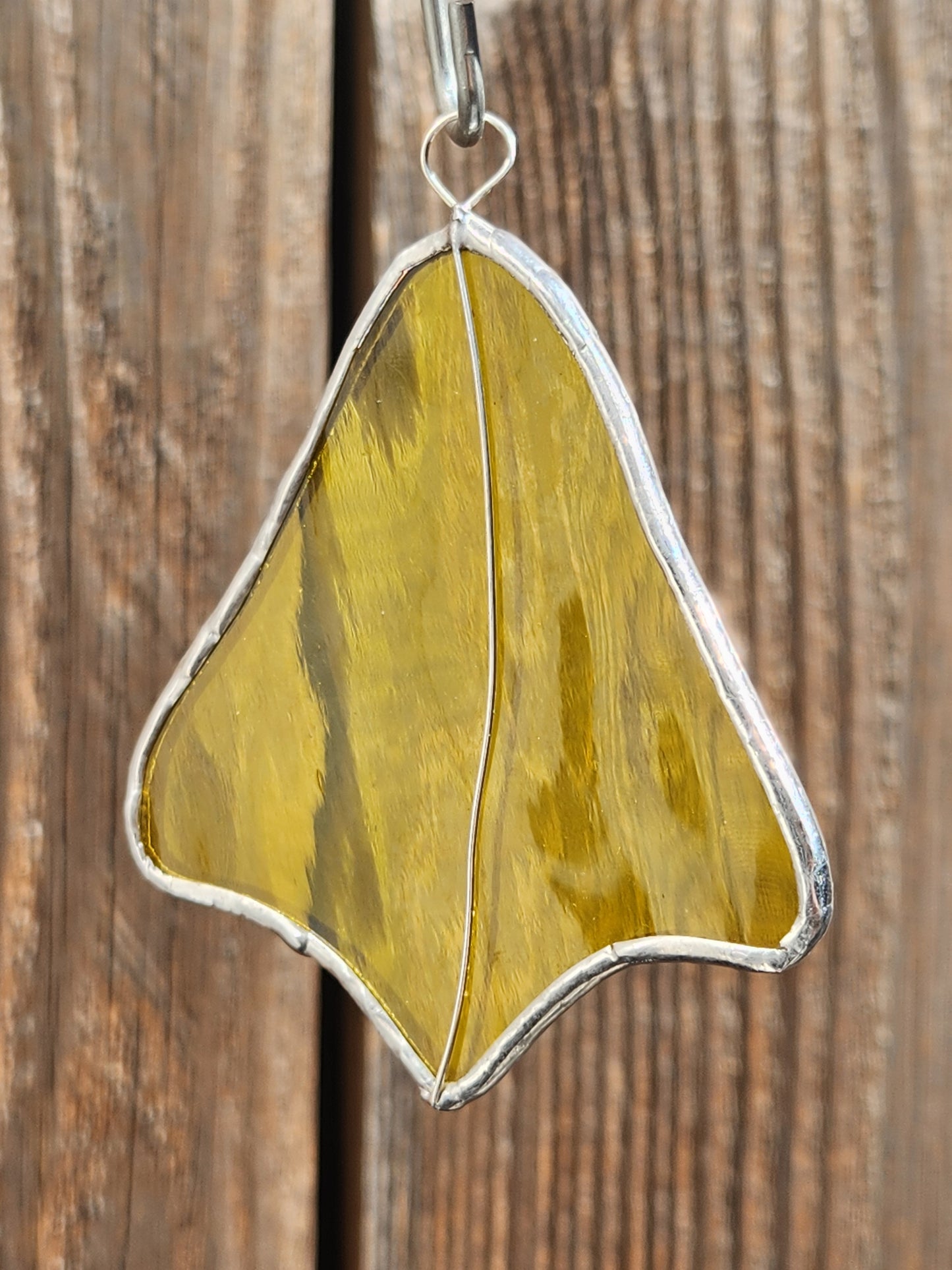 Yellow Stained Glass Duck Footprint