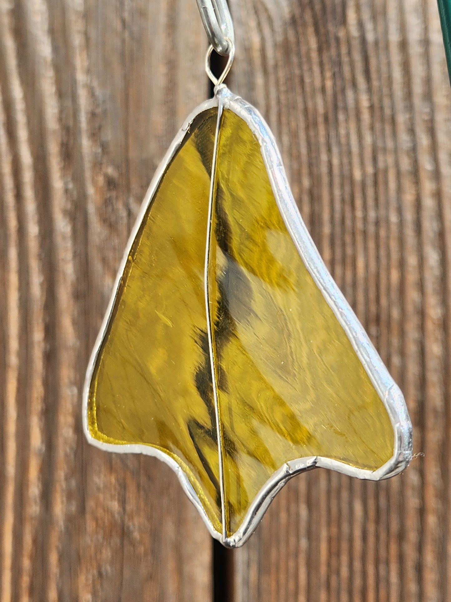 Yellow Stained Glass Duck Footprint