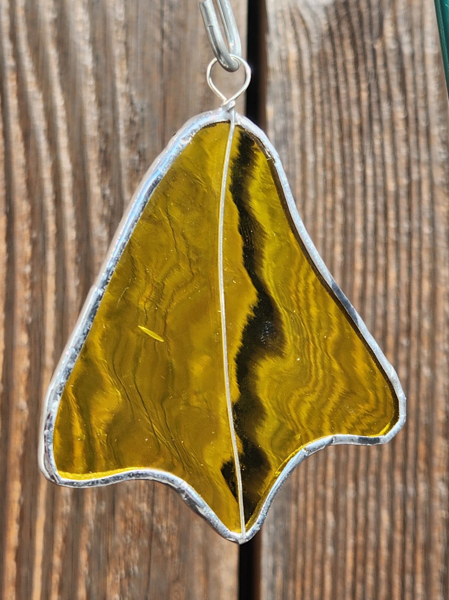 Yellow Stained Glass Duck Footprint