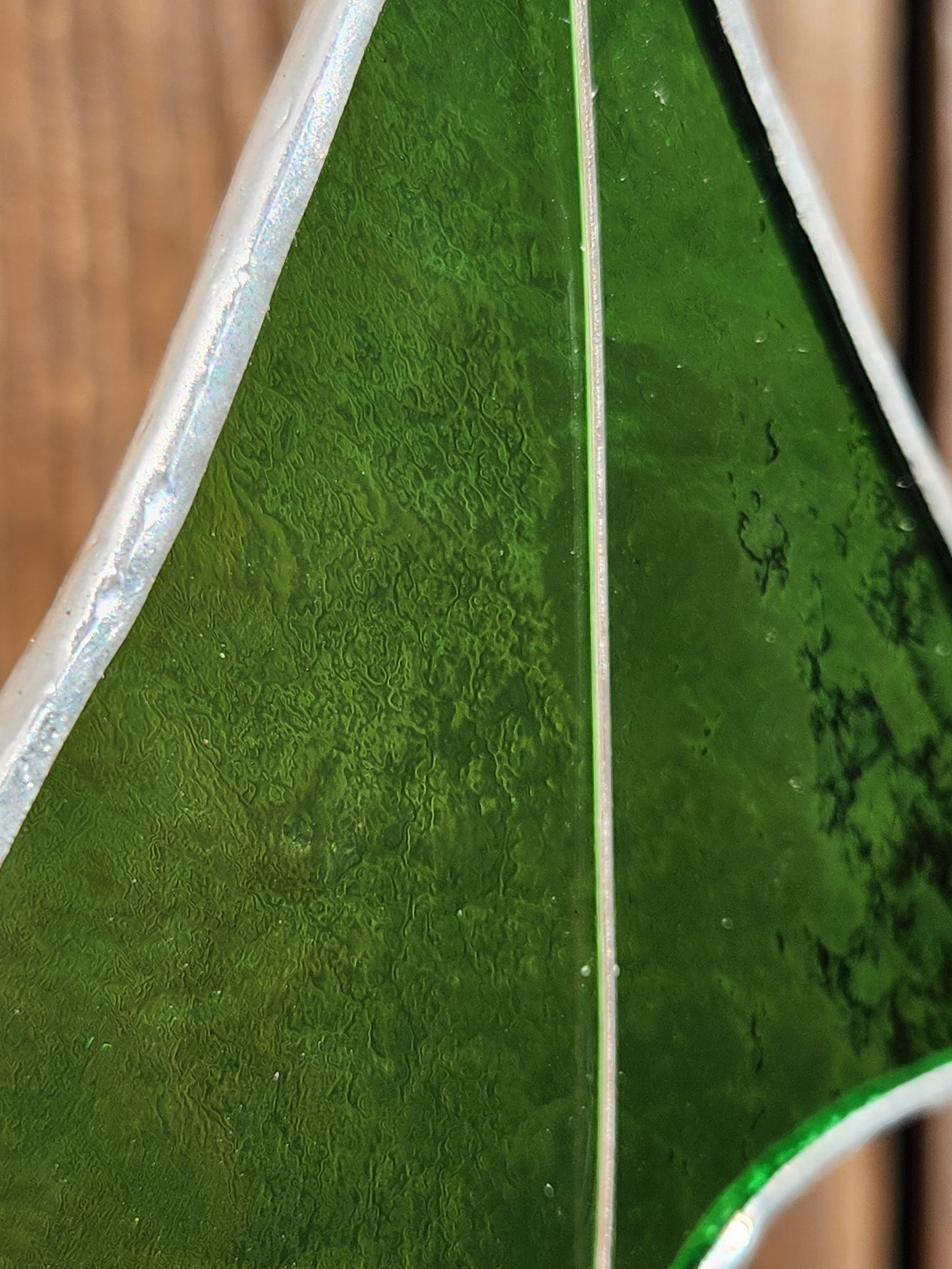 Green Stained Glass Duck Footprint