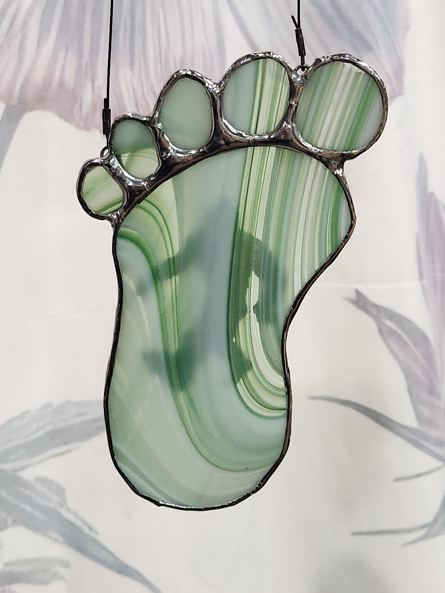 Bigfoot etched with Bigfoot Green Stained Glass