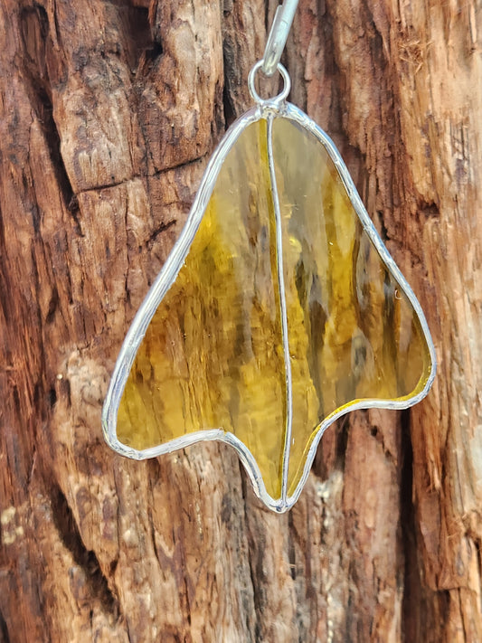 Yellow Stained Glass Duck Footprint