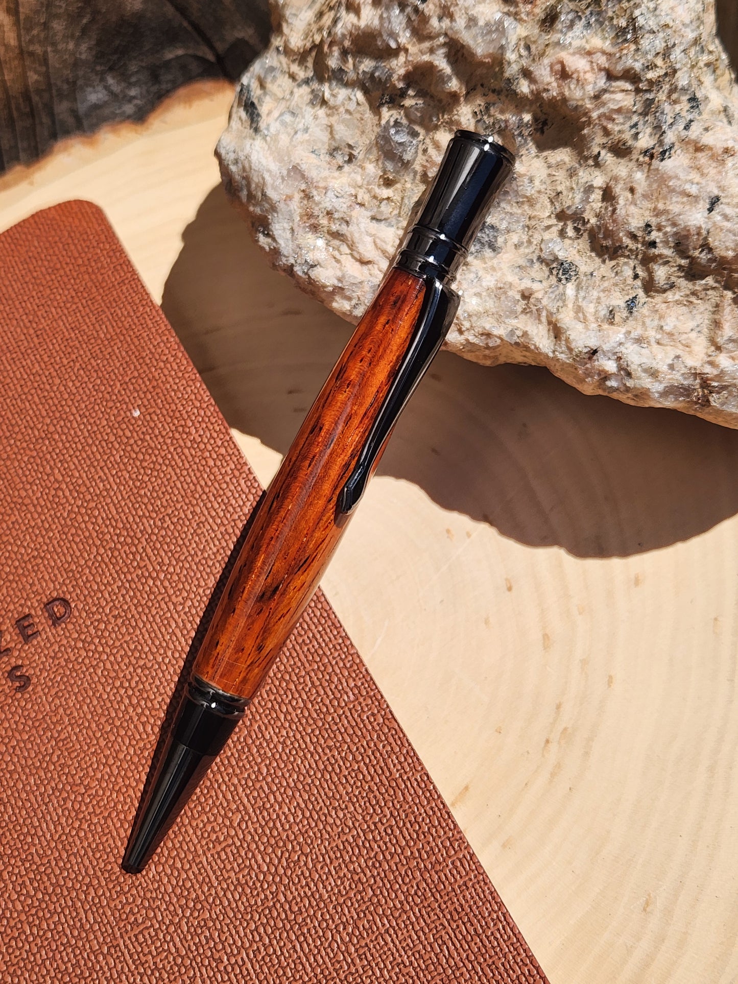 Cocobolo Wood Executive Twist Pen (Gunmetal)