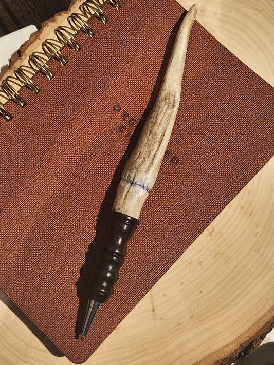 Walnut & Antler Streamline Twist Modified Wand Pen