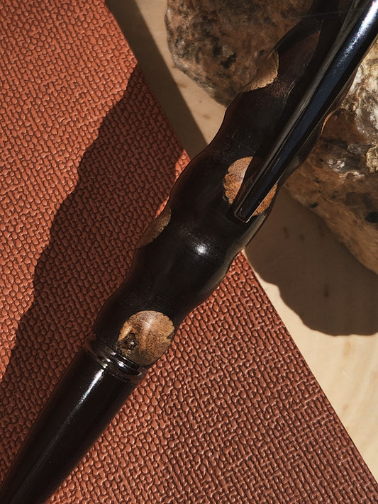 Ebony & Pine Wood Compson Click Pen
