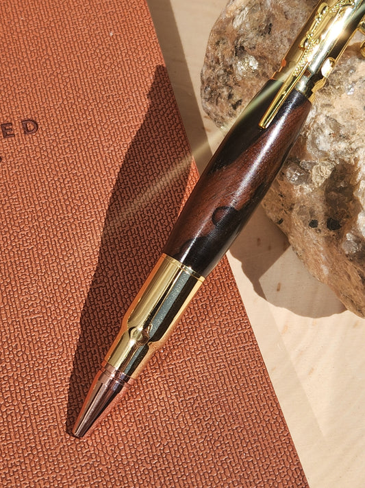 .30 Cal Bolt Action & Ebony Wood Pen