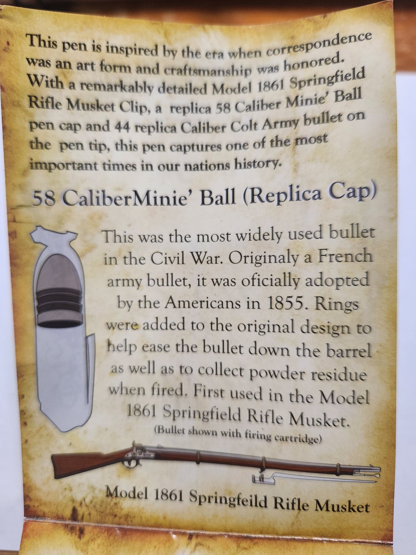 Civil War Antler Twist Pen