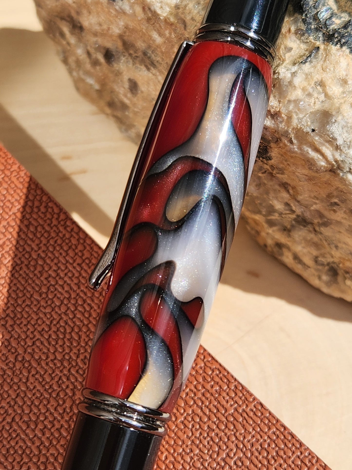 Fire & Ice Acrylic Gatsby Grande Twist Pen