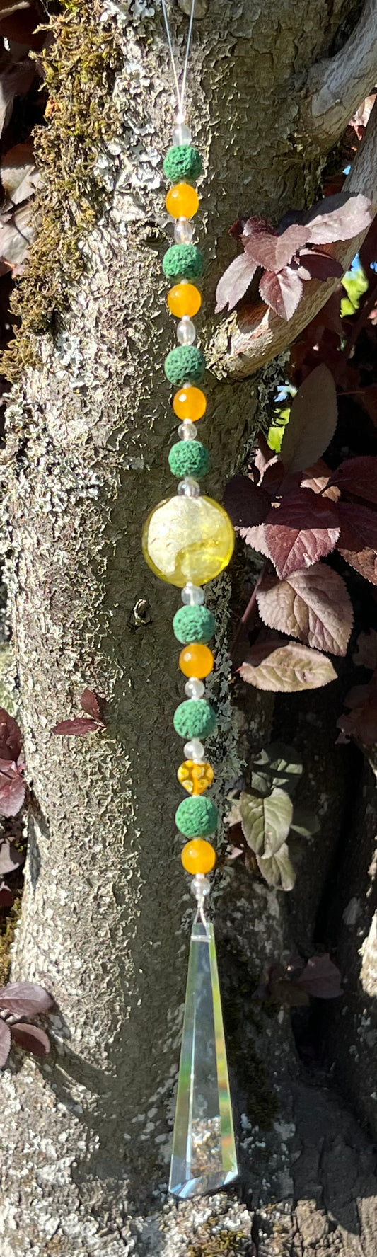 Green Lava Rock Suncatcher