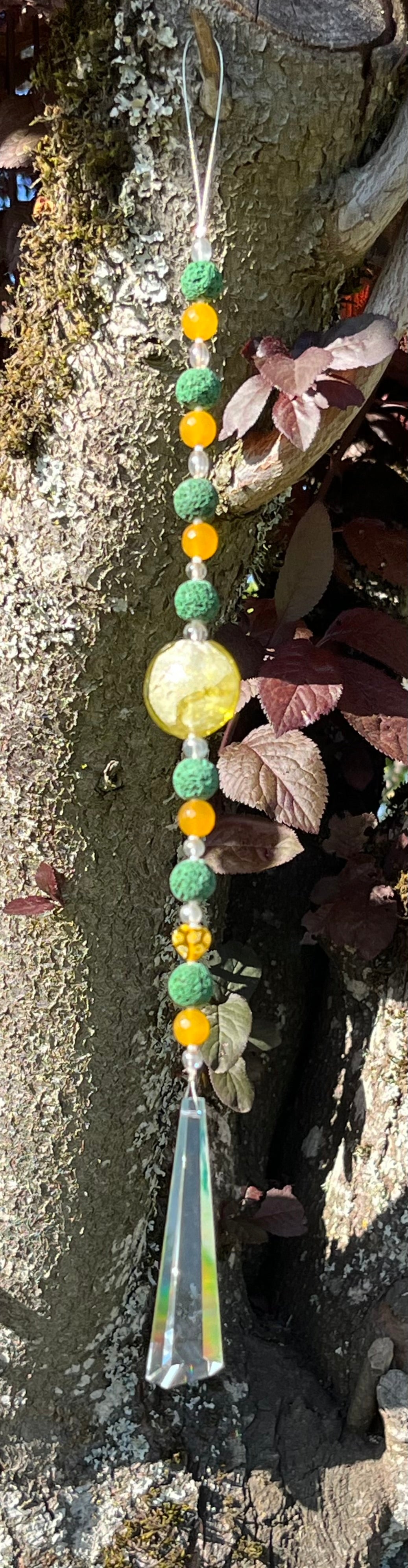 Green Lava Rock Suncatcher