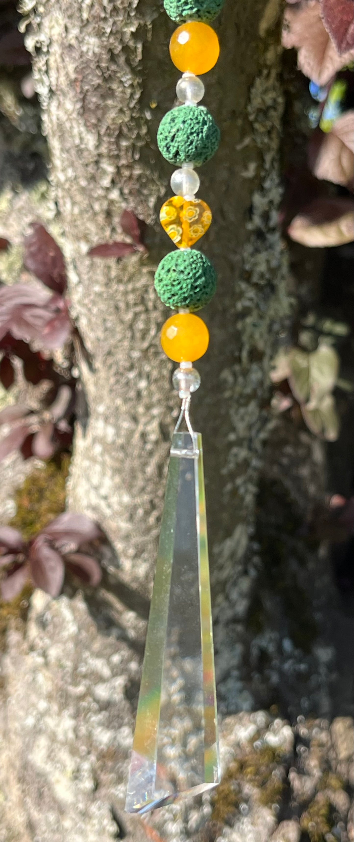 Green Lava Rock Suncatcher