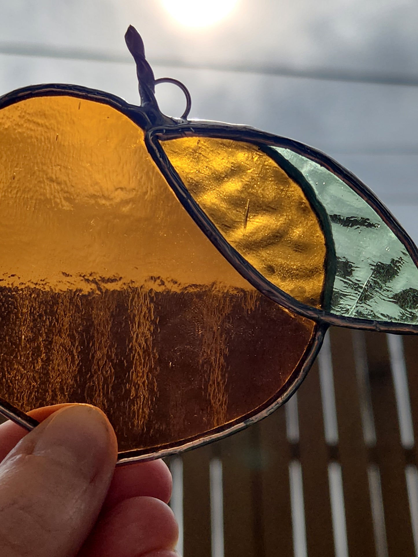Cute as a Peach Stained Glass