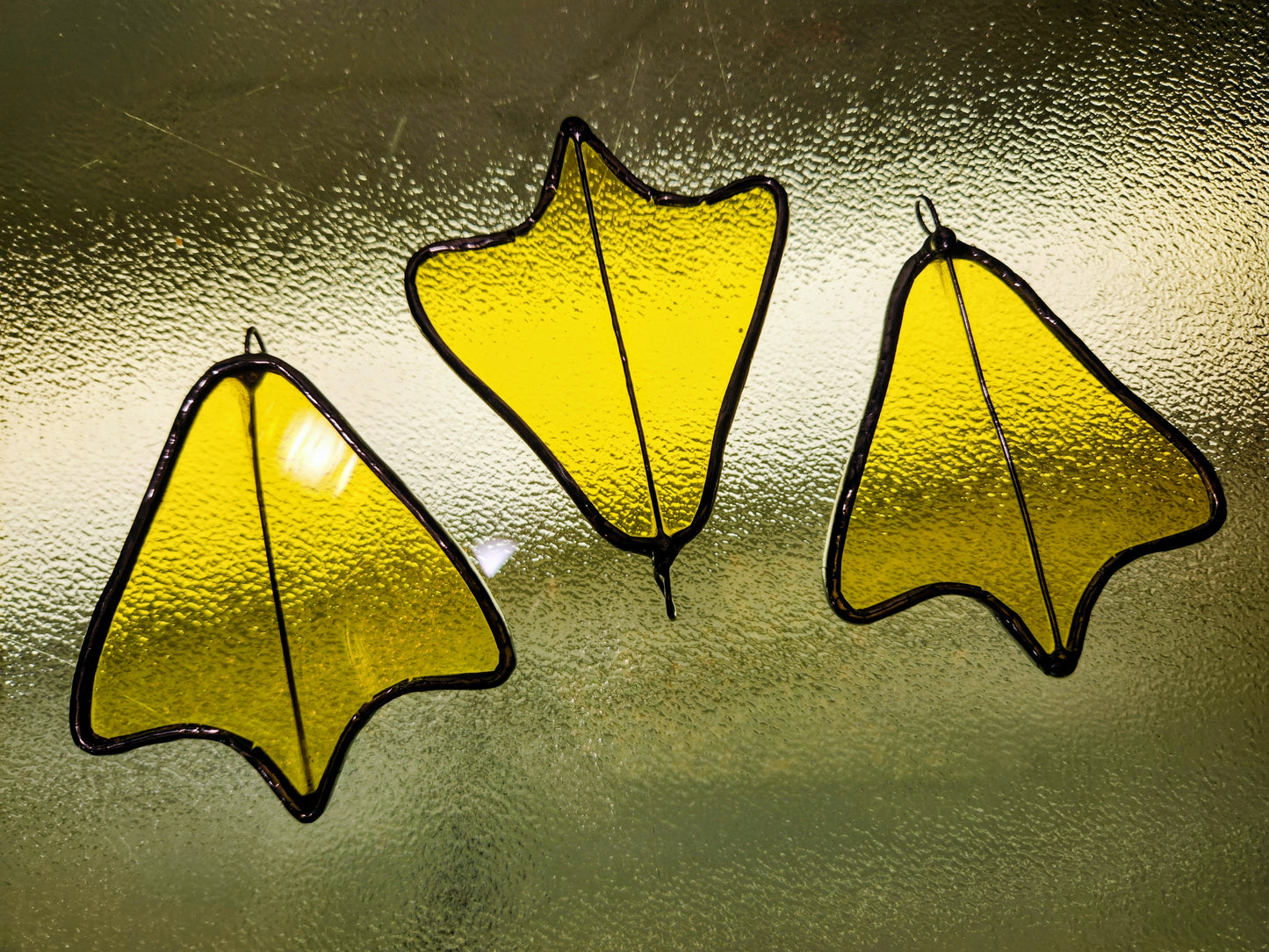 Yellow Stained Glass Duck Footprint