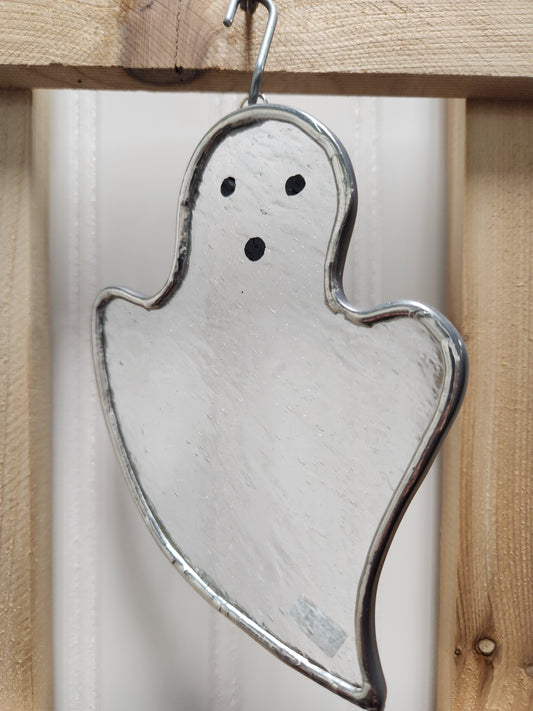 Clear Wrapping Paper Hanging Floating Stained Glass Ghost