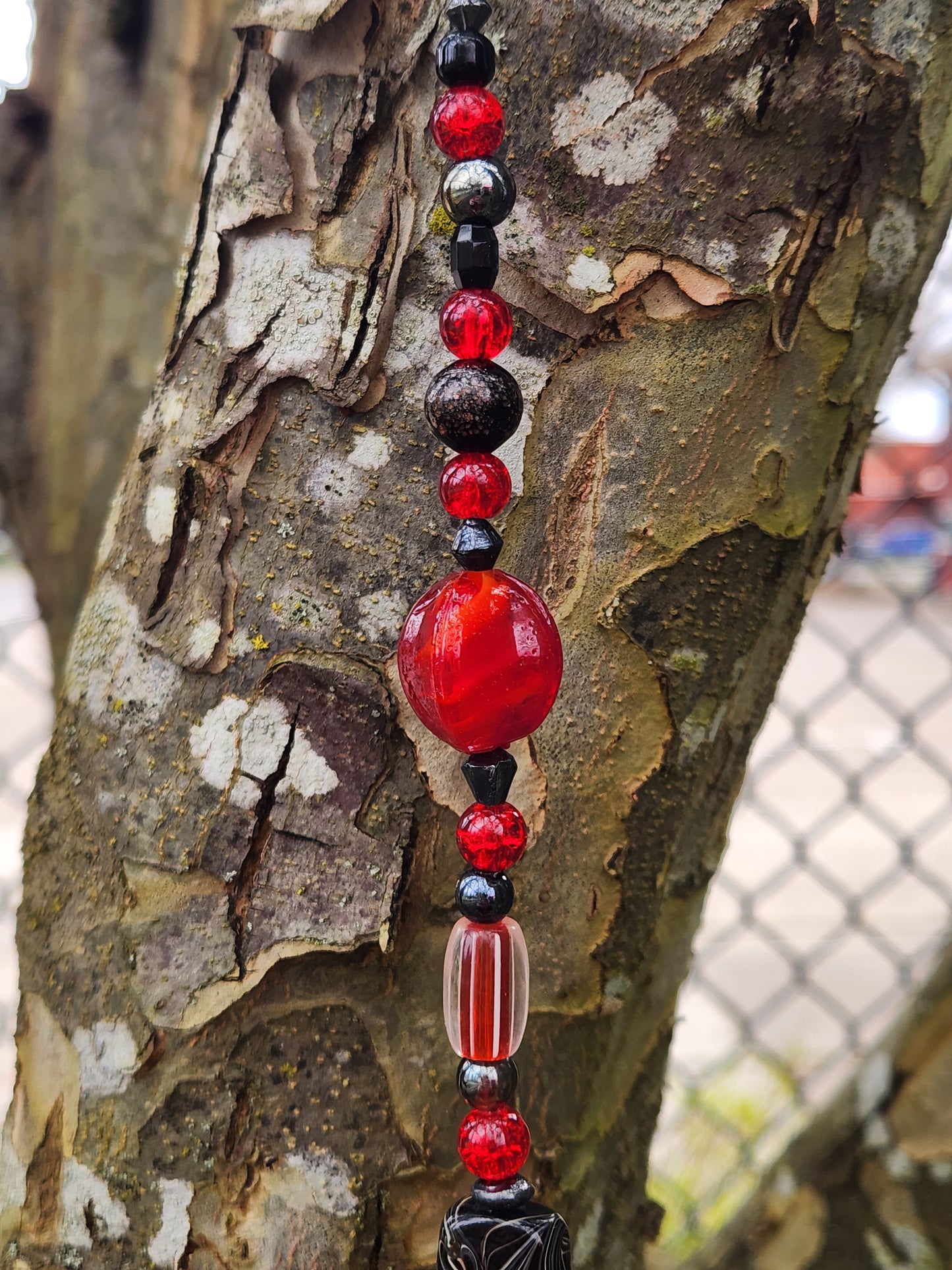 Red & Black Suncatcher