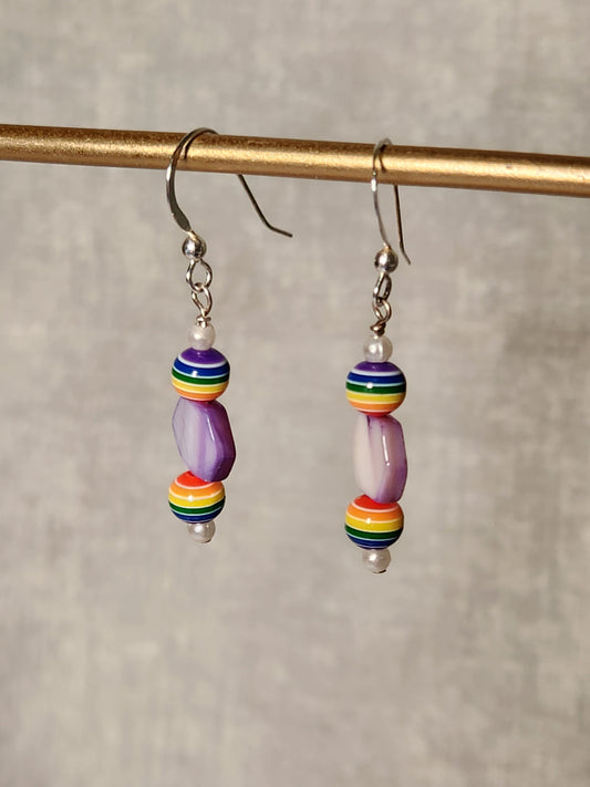 Purple Pride Earrings