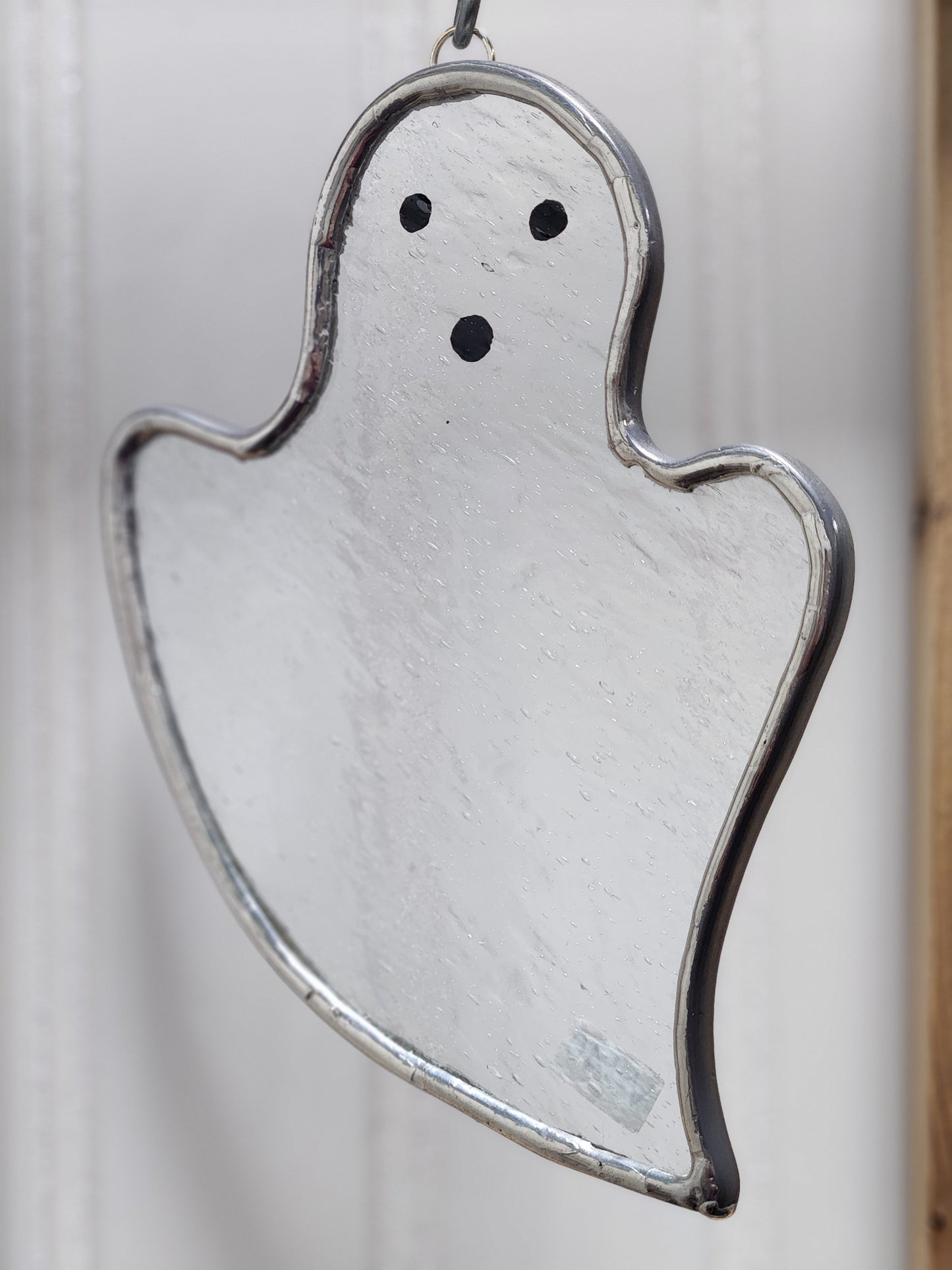 Clear Wrapping Paper Hanging Floating Stained Glass Ghost