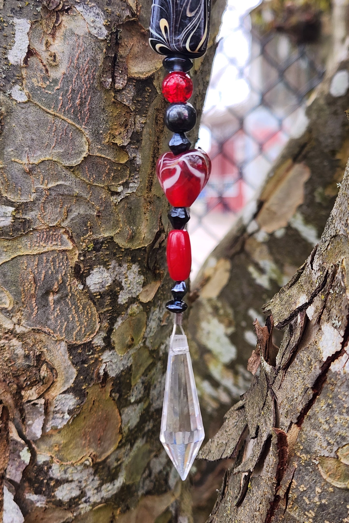 Red & Black Suncatcher