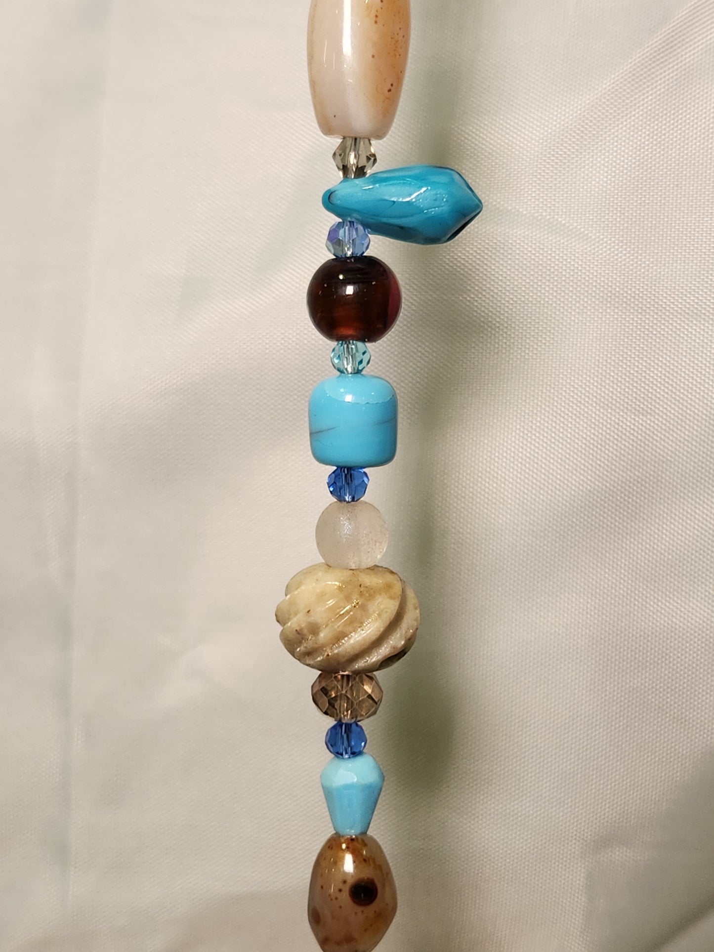 Turquoise and Peach Suncatcher