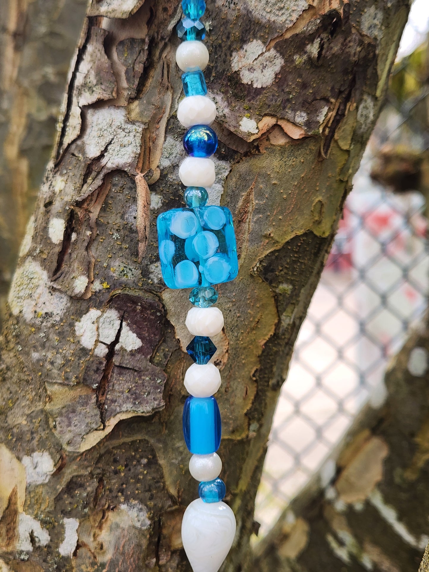 Blue & White Suncatcher